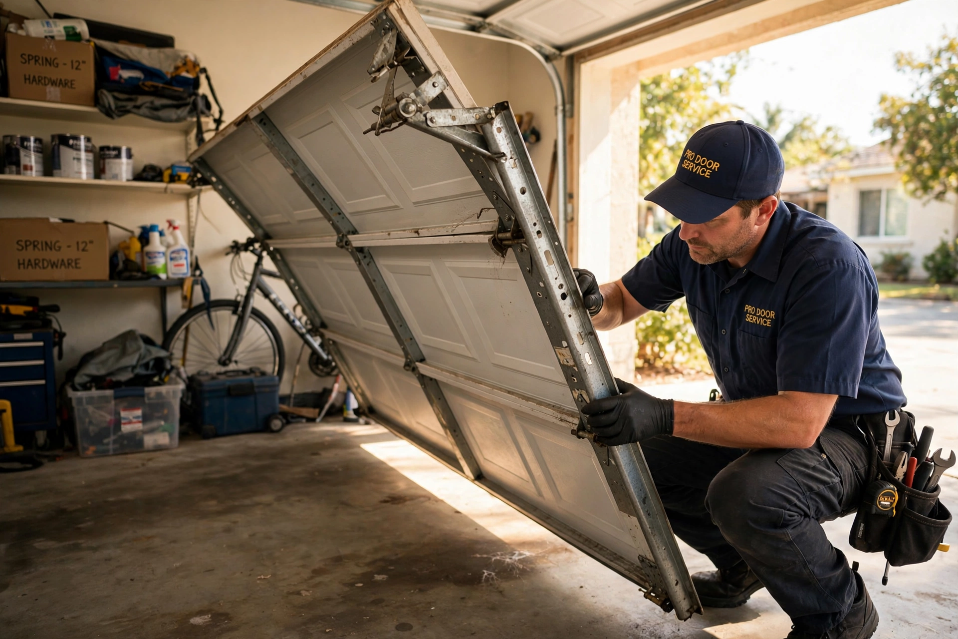 Off-track garage door repair in Kennewick